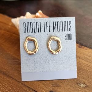 Robert Lee Morris Soho Organic Circle Stud Earrings